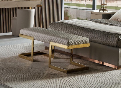 Zitting Kussen Bank Kussen Zitbank Textiel Stof Hout Stijl Ontwerper Nieuw Krukje